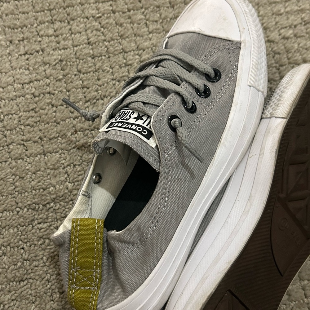 Converse Kids Gray and White Sneakers